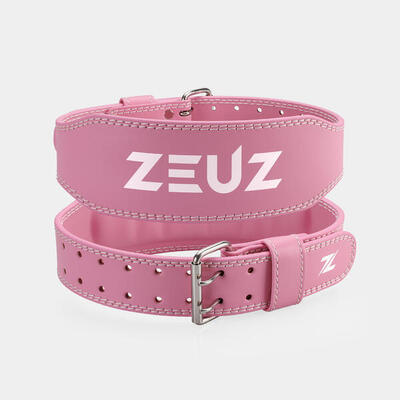 Zeuz lifting belt voor fitness & crossfit – gewichthefriem – roze – maat l