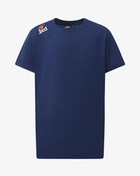 T-shirt d'éducation physique en coton bleu marine pour garçons et filles