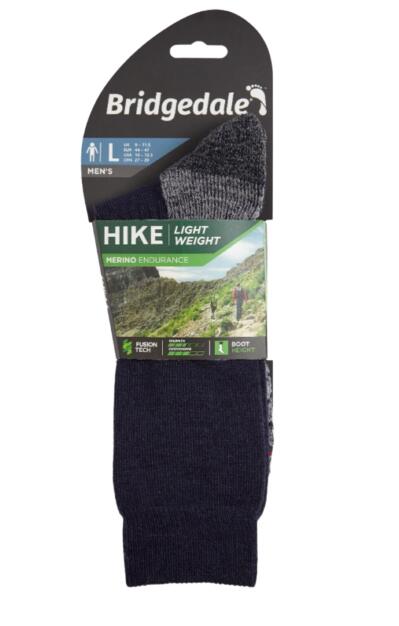 Lightweight Merino Performance Wandelsokken Heren wollen sokken Navy Grey 4/7