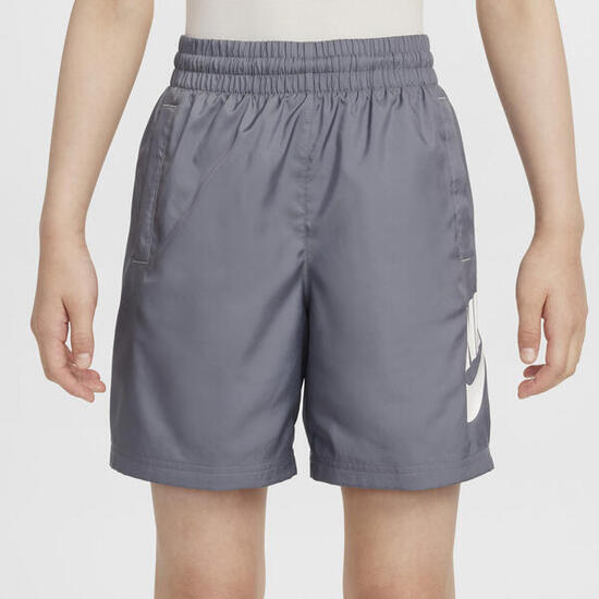Nike Unisex Kids Pantaloncini K NSW Club Ft Short Hbr Smoke Grey/ White 10 anni