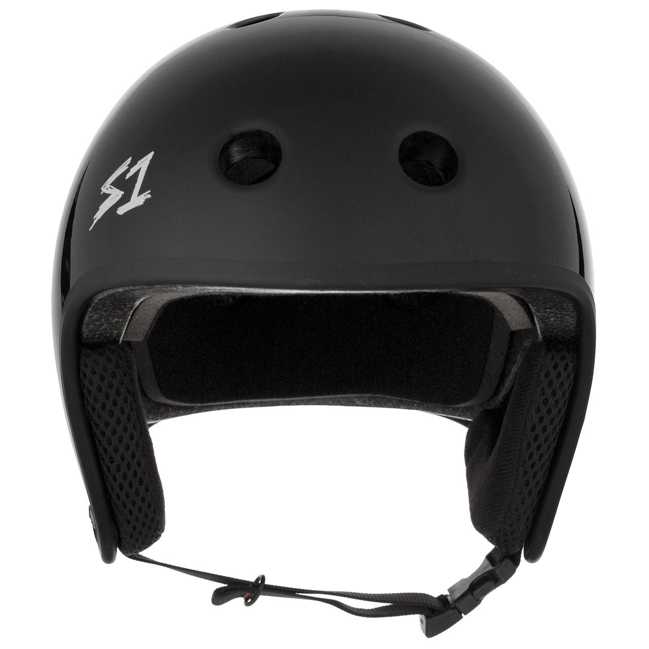 S1 RETRO LIFER Helmet - Multi-Impact & High-Impact Certified - Black Gloss 2/3