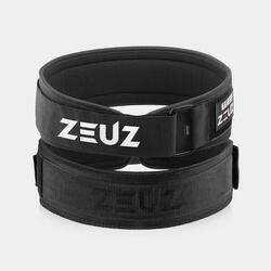 Ceinture d'haltérophilie ZEUZ Taille M, Nylon Noir
