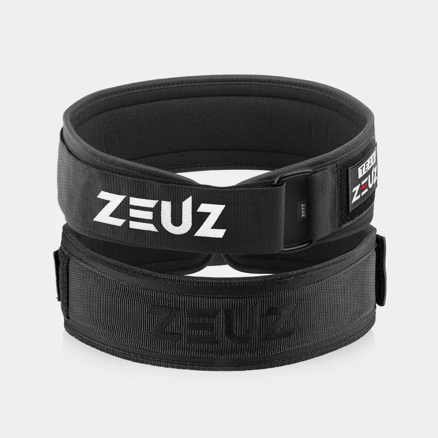 Zeuz - Ceinture Zeuz D'Haltérophilie Taille M — Nylon, Réglable, Maintien Renforcé - Ceinture Lombaire - Blanc|noir - 40 M - Decathlon