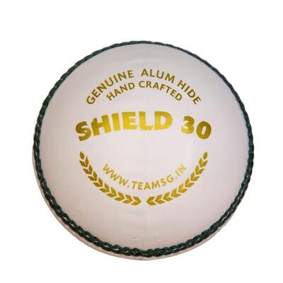 SG Shield 30 Weißer wasserdichter Leder-Cricketball