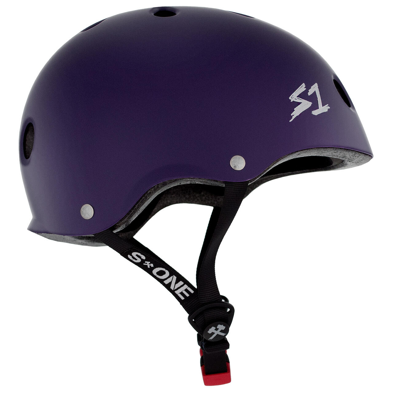 S1 MINI LIFER Helmet - Multi-Impact & High-Impact Certified - Matt Purple 3/3