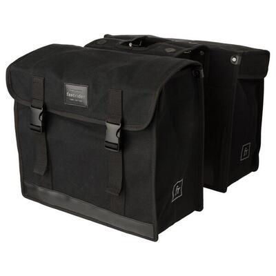 Dubbele fietstas basics 47l waterafstotend canvas