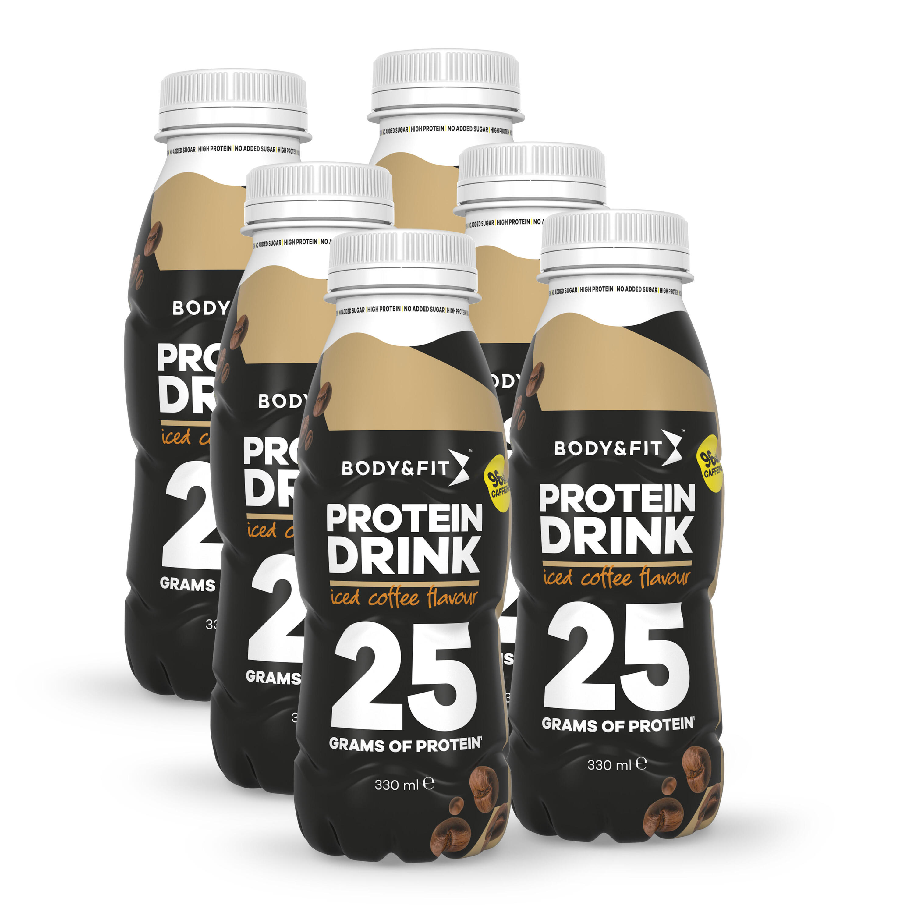 BODY&FIT Protein Drink - Kant en Klare Eiwitshake - Iced Coffee - 1980 ml