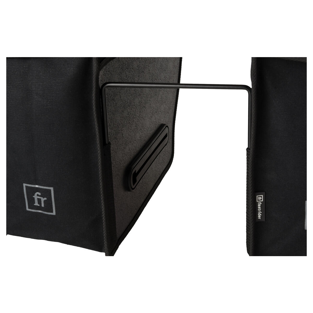 Canvas 47L Doppelte Fahrradtasche Basics Schwarz 5/7