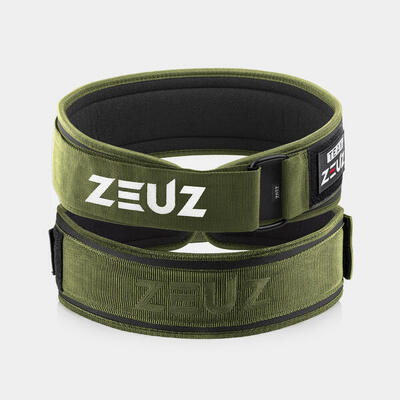 Zeuz gewichthefriem – olympic lifting belt - gewichtheffen – groen - maat s