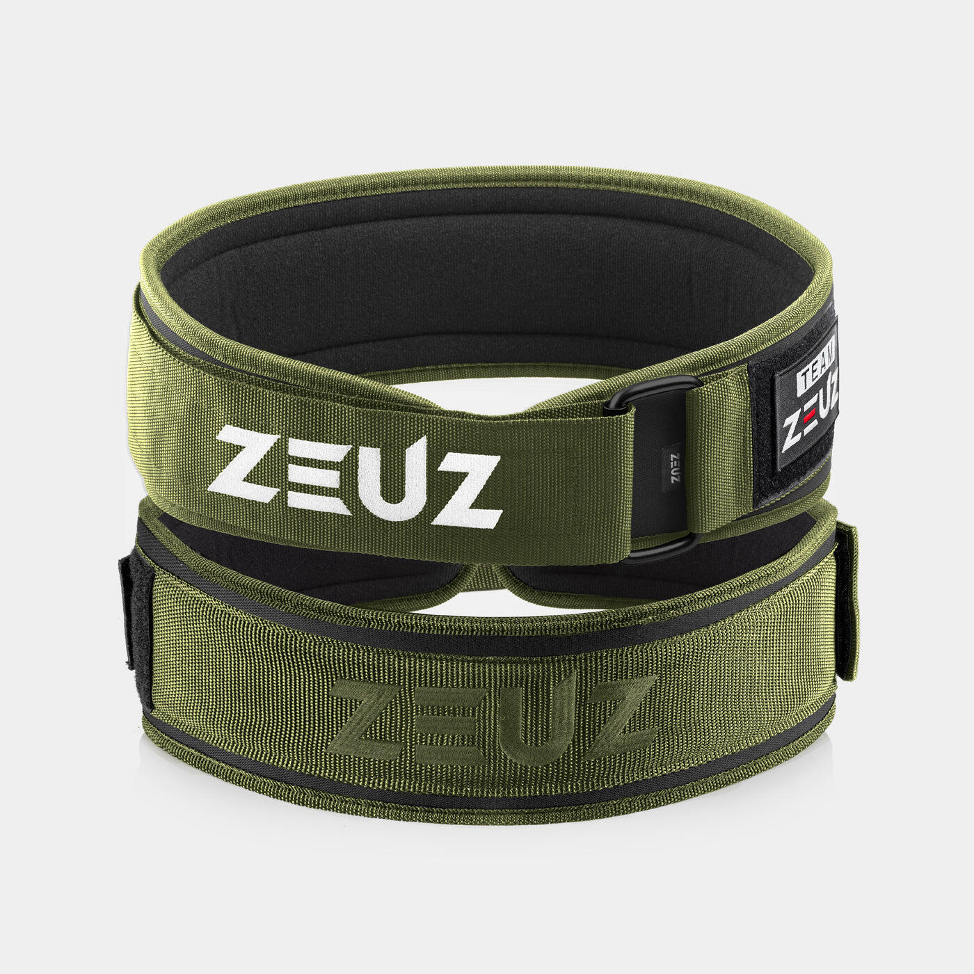 Zeuz - Ceinture D'Haltérophilie Zeuz® Nylon Taille M — Vert - Ceinture Lombaire - Blanc|noir - 40 M - Decathlon
