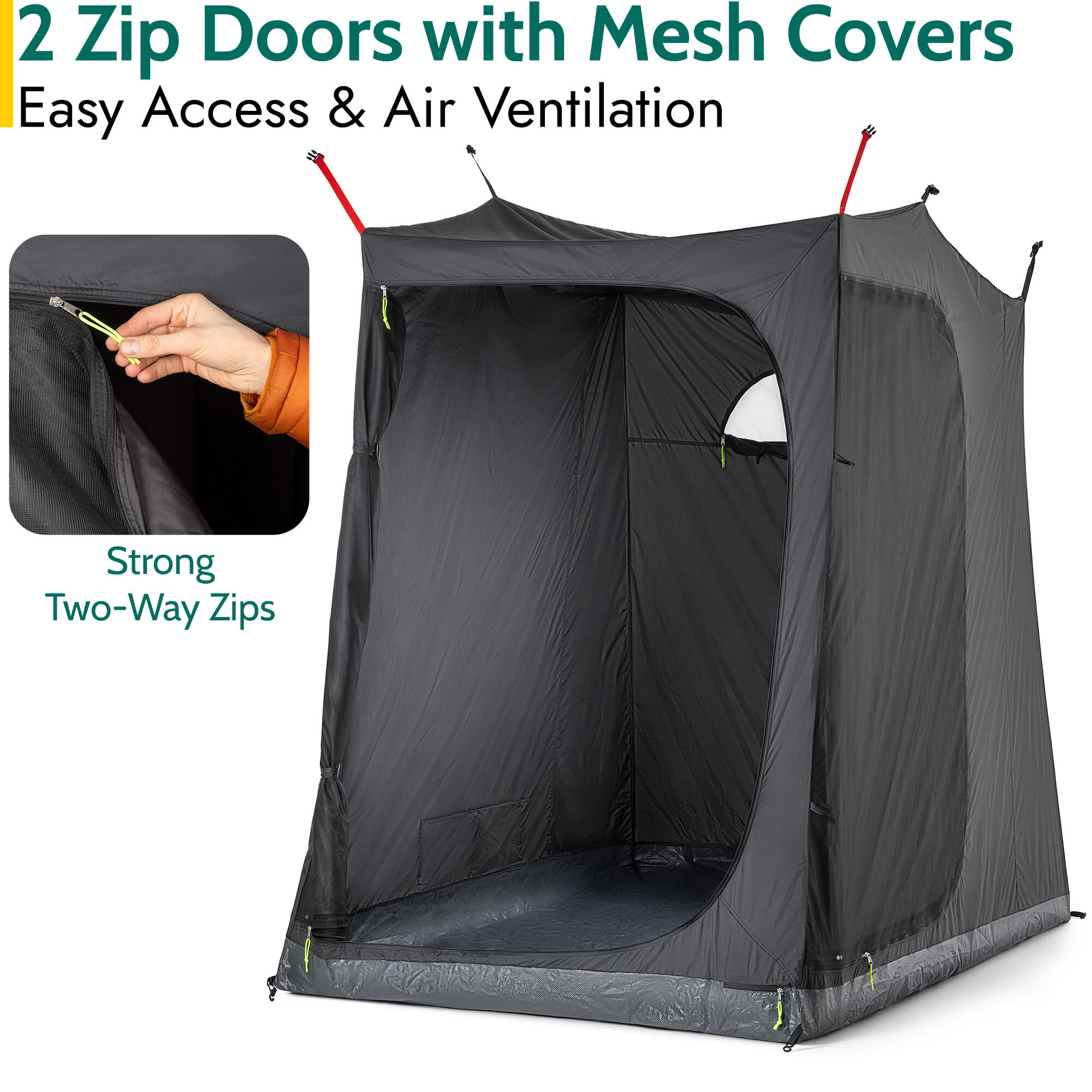 Trail Awning Bedroom Darkened Inner Double Room for Trail Campervan Awnings 4/7