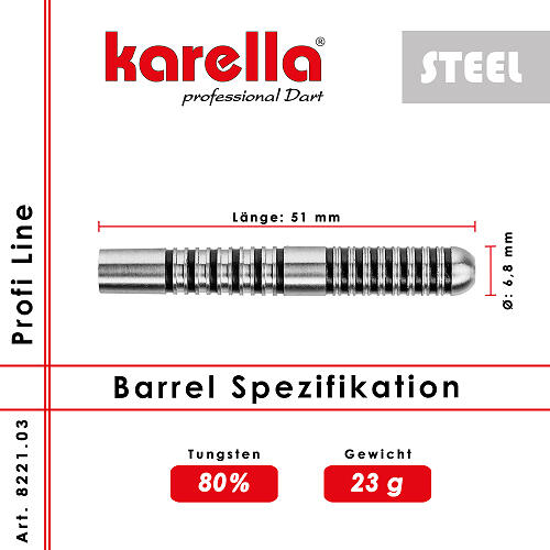 Steelbarrel Karella Profi Line 80% Tungsten PL-03 23 g 2/2