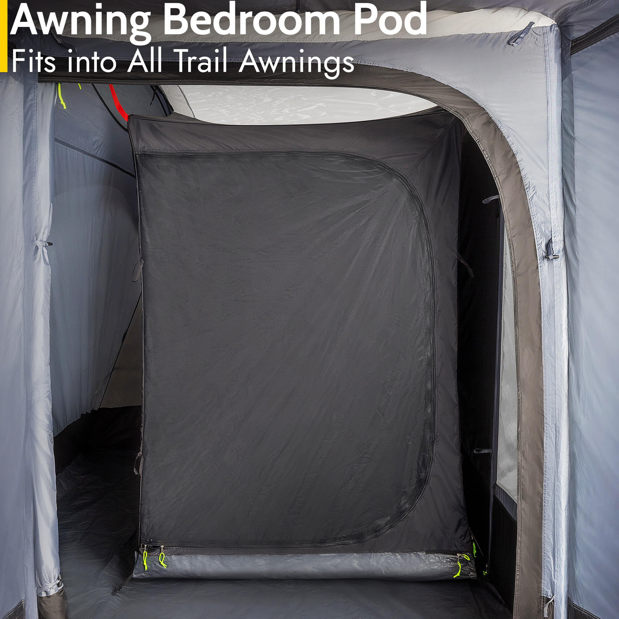 Trail Awning Bedroom Darkened Inner Double Room for Trail Campervan Awnings 2/7