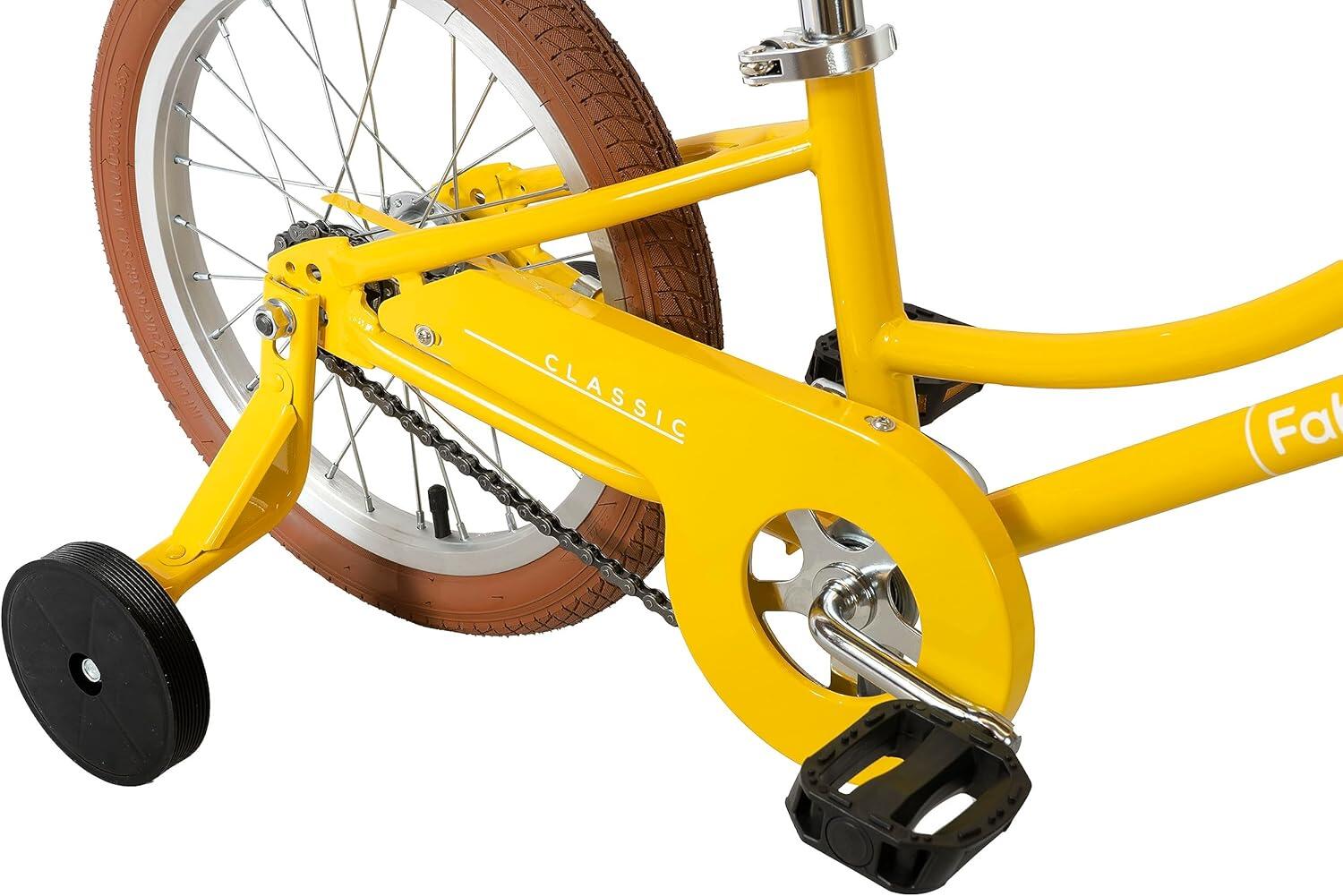 FABRICBIKE Kids Classic - Vélo à pédales 16" pour enfants, 3-7 ans. Honey 6/6
