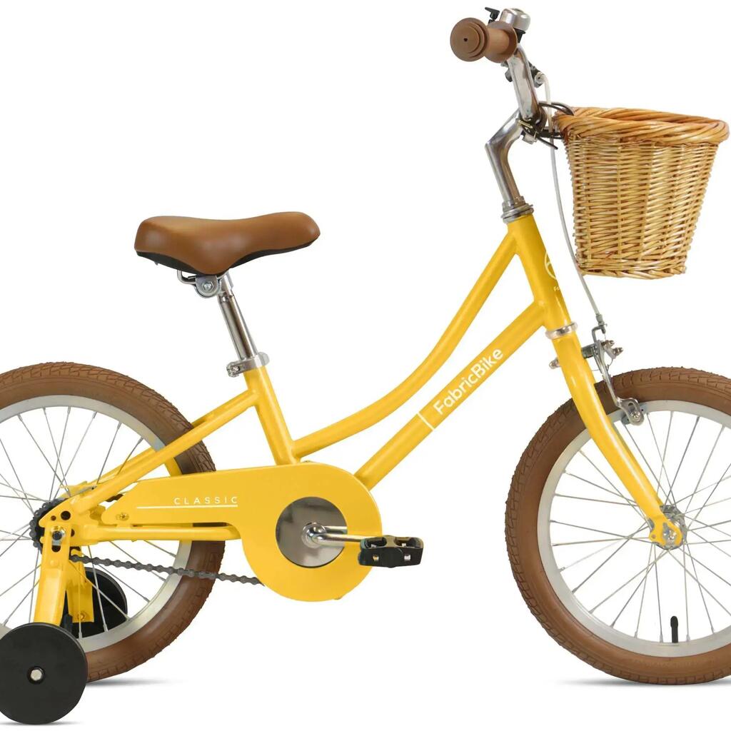 FABRICBIKE Kids Classic - 16" pedal bike for children, ages 3-7. Honey