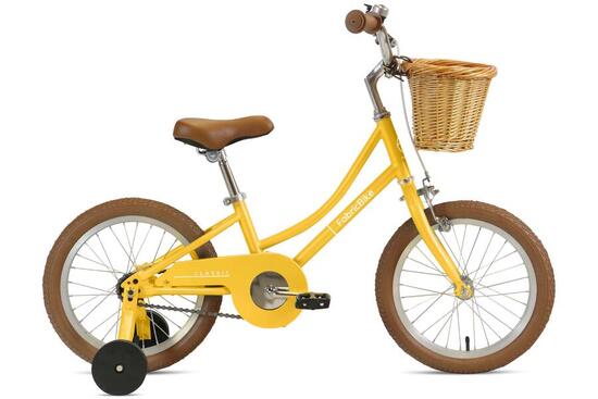 FABRICBIKE Kids Classic - Vélo à pédales 16" pour enfants, 3-7 ans. Honey
