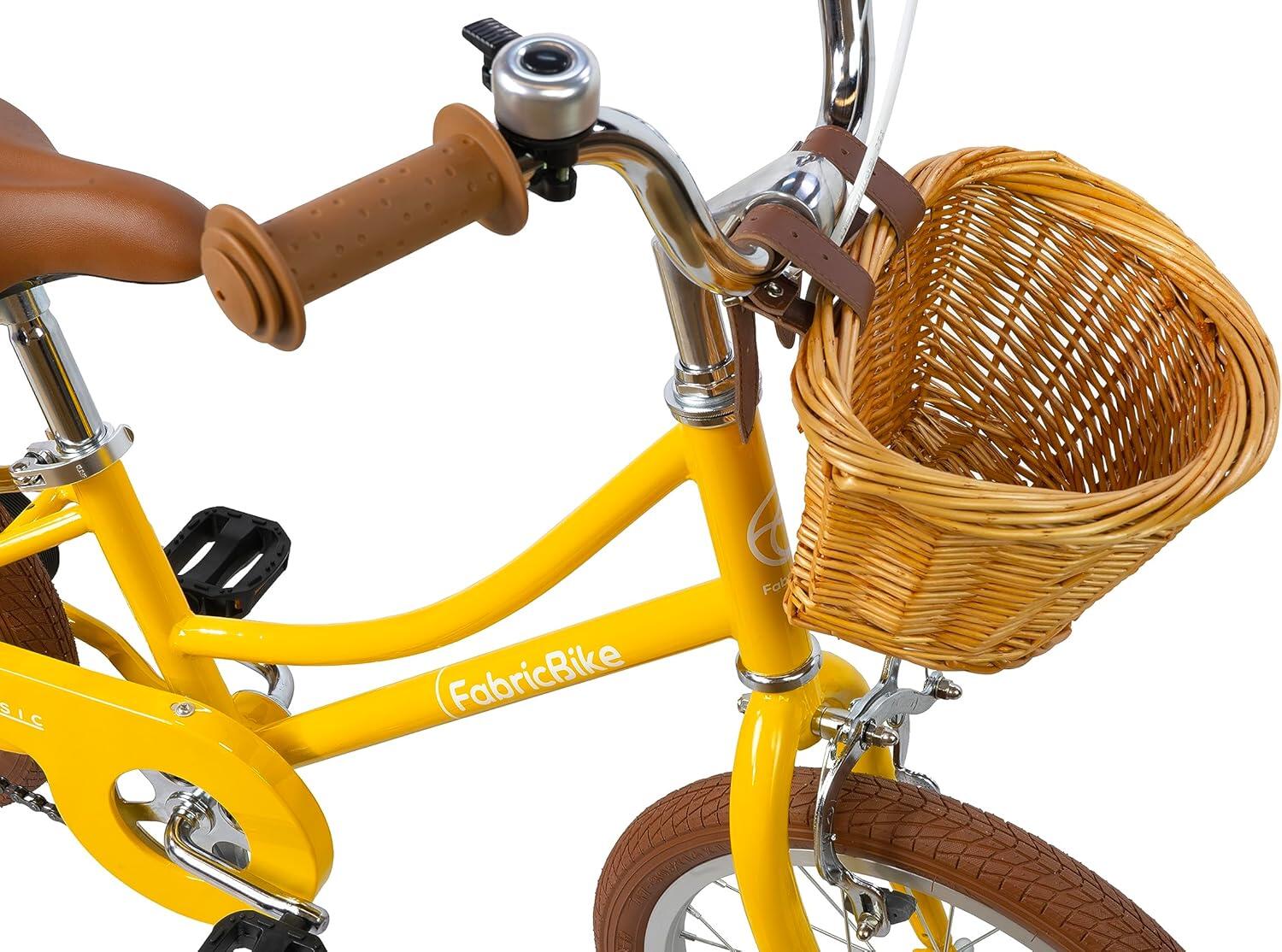 FABRICBIKE Kids Classic - Vélo à pédales 16" pour enfants, 3-7 ans. Honey 3/6