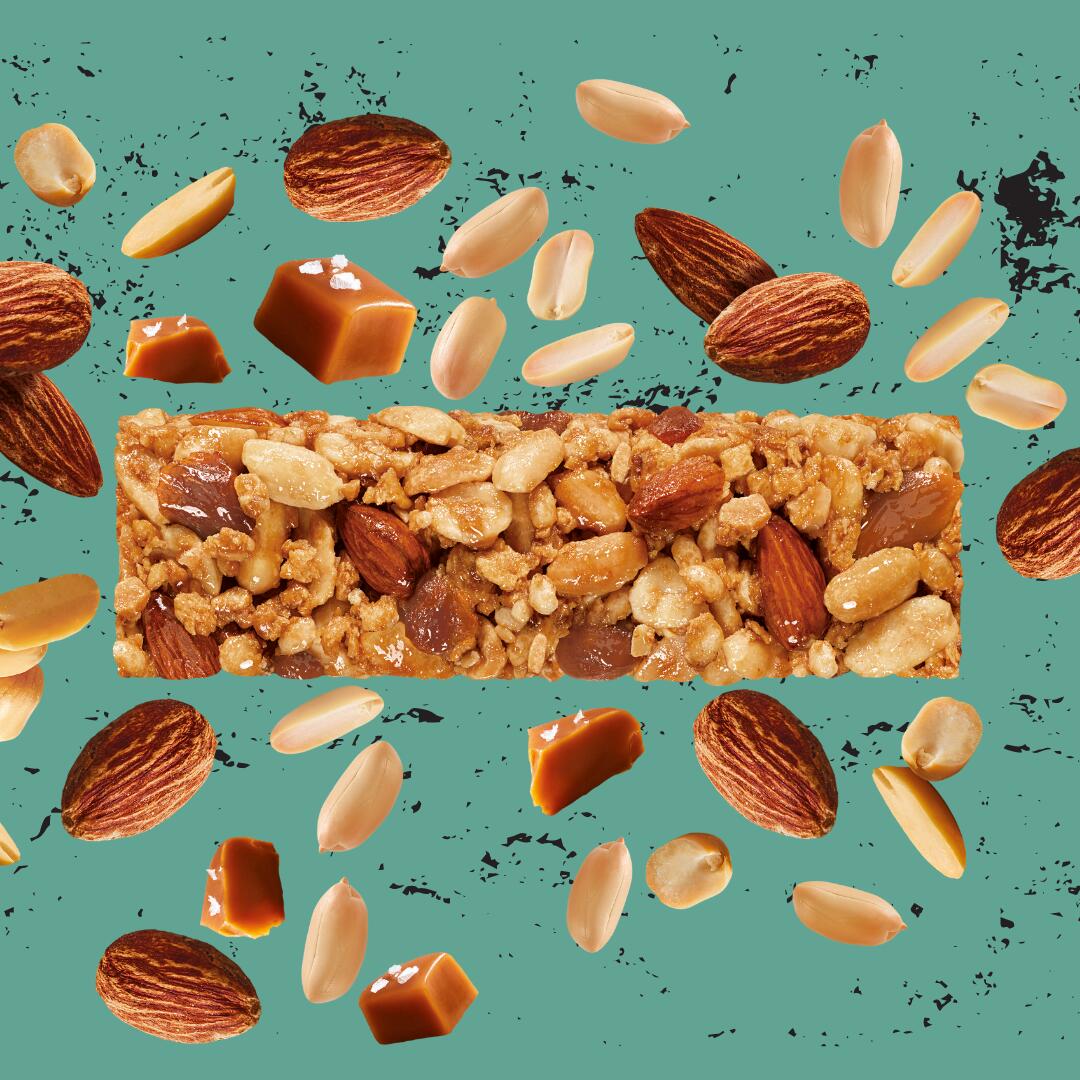 EAT NATURAL - Barre céréales - cacahuètes & caramel - Boîte de 12 6/7