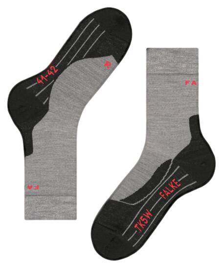 Chaussettes en laine pour hommes gris clair 2/7