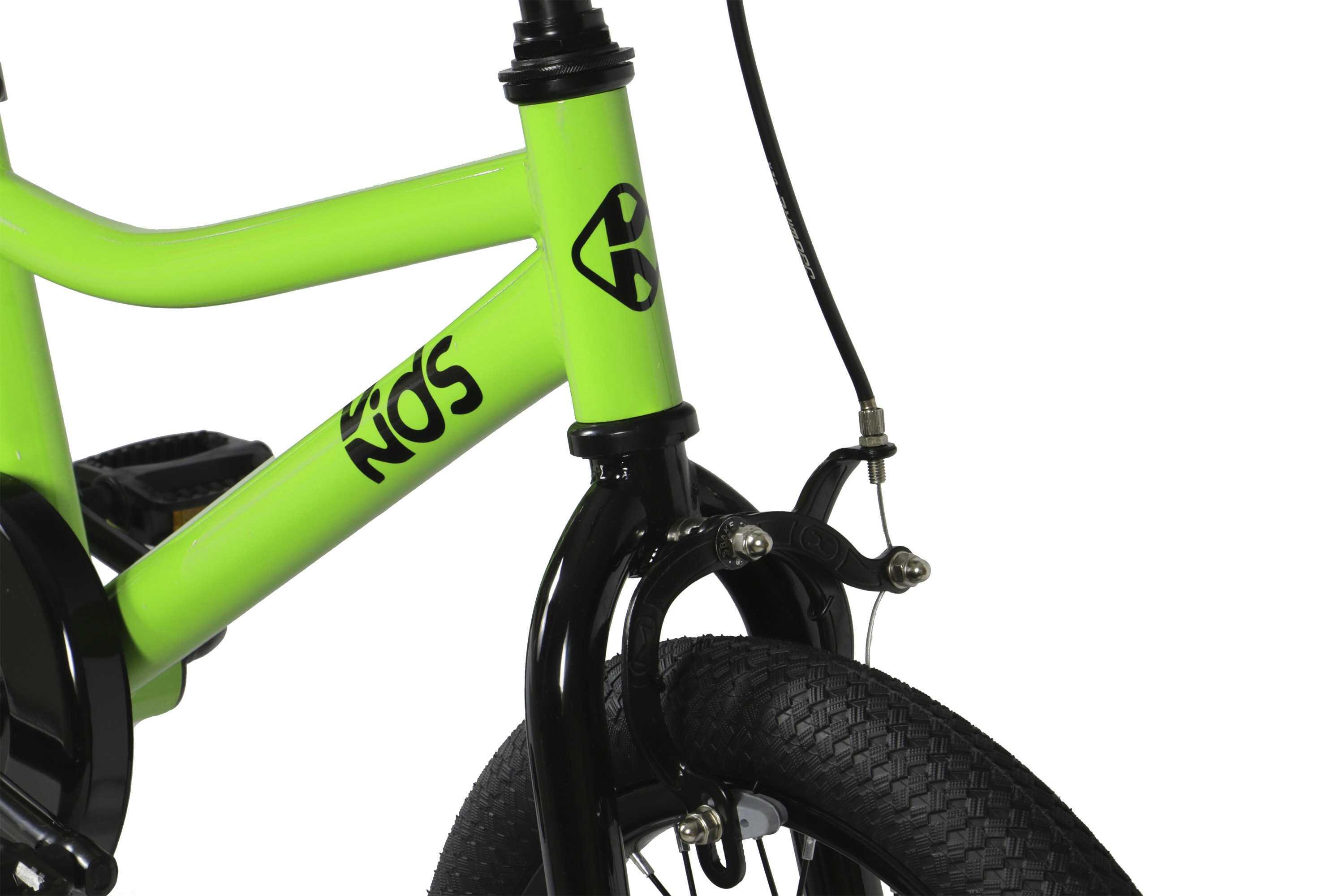 FABRICBIKE Kids - Vélo à pédales 16" pour enfants, 3-7 ans. Green 4/6