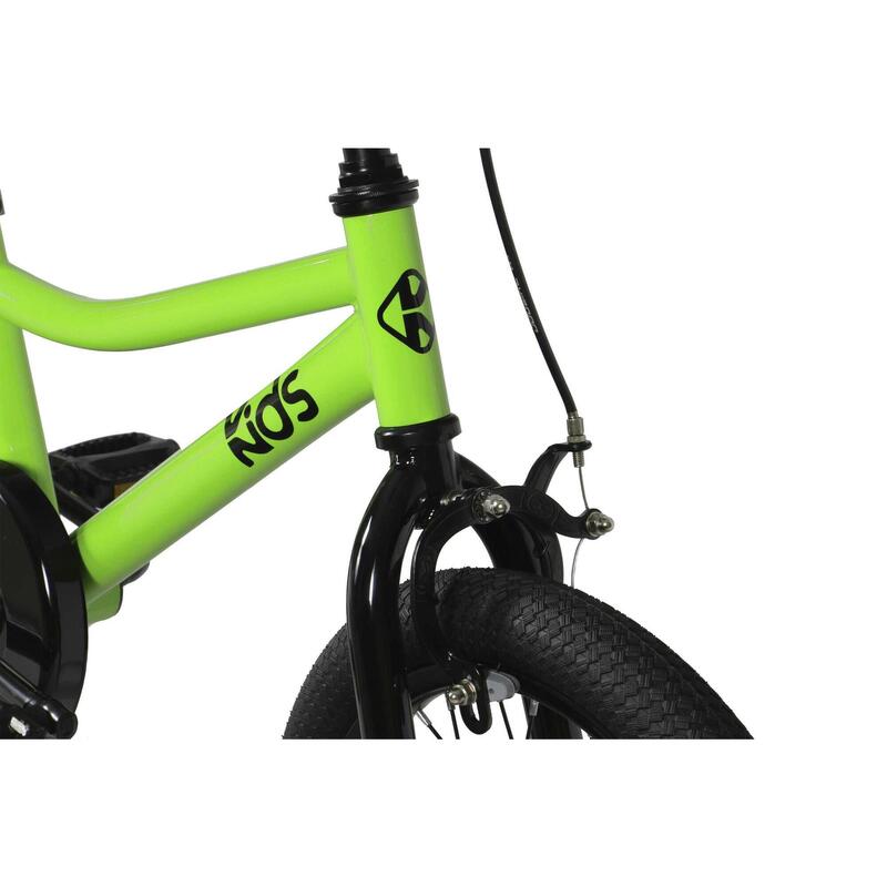 FABRICBIKE Kids 16'' – bicicletă cu pedale pentru copii 3-7 ani, Green