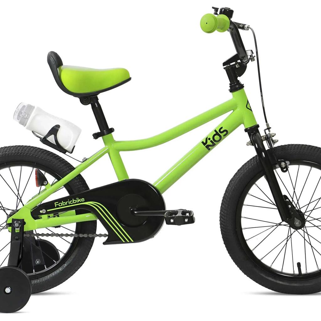 FABRICBIKE Kids - 16" pedal bike for children, ages 3-7. Green