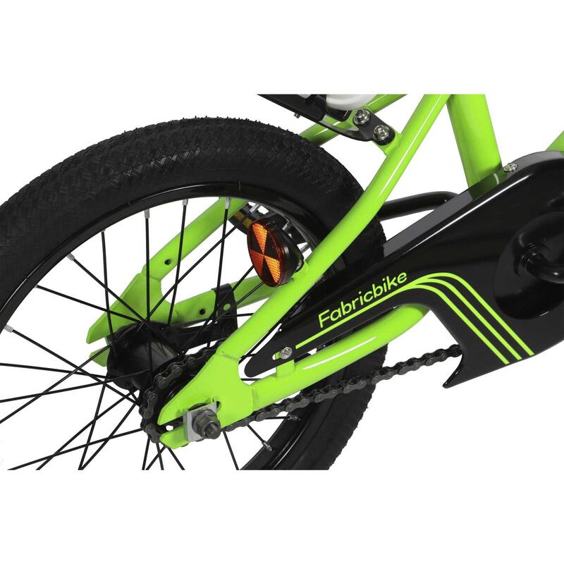 FABRICBIKE Kids 16'' – bicicletă cu pedale pentru copii 3-7 ani, Green