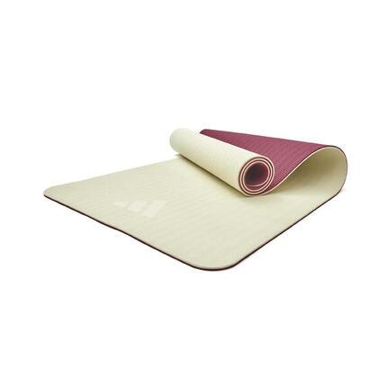 Tapis de yoga double face Adidas - 6 mm - Bleu / Jaune