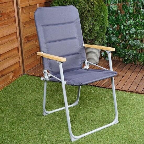 Duurzaam Bamboehout Opvouwbare Tuin- en Campingstoel – Set van 4 2/3