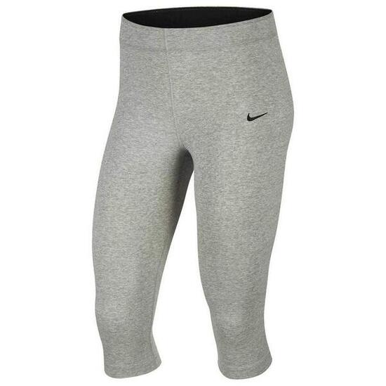 Pantaloni Sportivi Nike Donna Legasee Lunghezza Ginocchio Grigio Scuro/Nero M