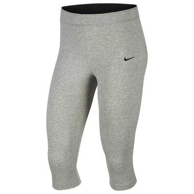 Pantaloni Sportivi Nike Donna Legasee Lunghezza Ginocchio. Grigio Scuro/Nero. M