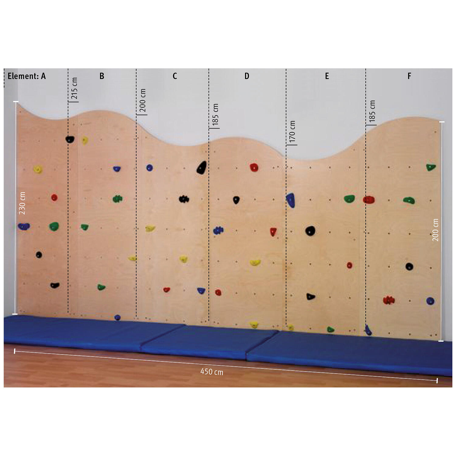 Kletterwand-Einzelelement Climbing for Kids Fitnesstraining Unisex 2/2