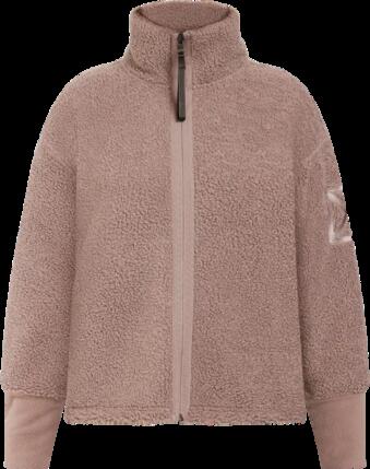 Mella Full-Zip Vest Dames Lange rits fleece Bark