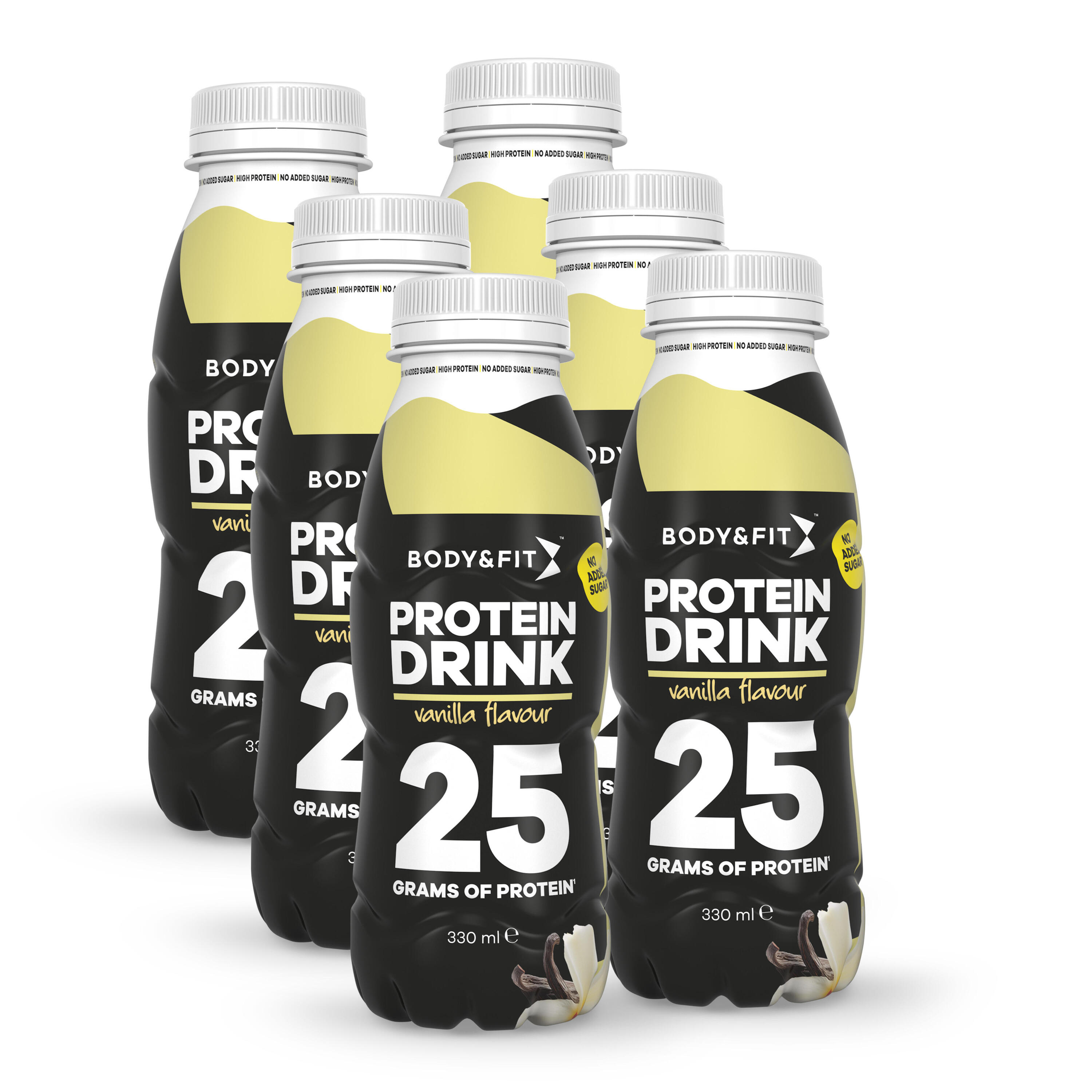 BODY&FIT Protein Drink - Kant en Klare Eiwitshake - Vanille - 1980 ml