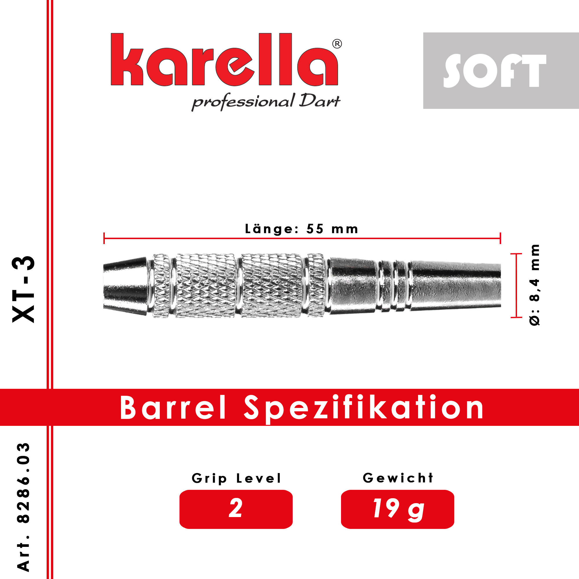 Softdart Karella XT-3 19g 5/5
