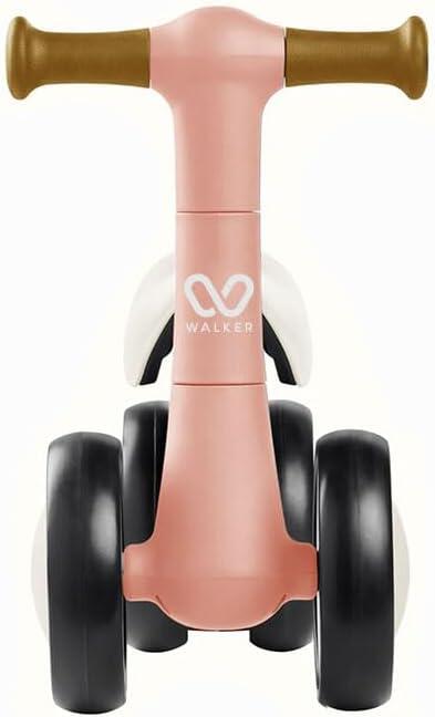Walker - Vélo bébé sans pédales 10-24 mois, 4 roues. Pink 2/5
