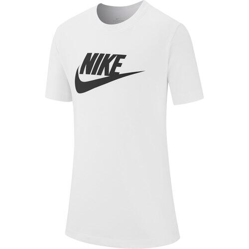 Nike Women's T-shirt Icon Futur White/ Black L