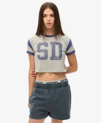 Short en molleton lavé vintage