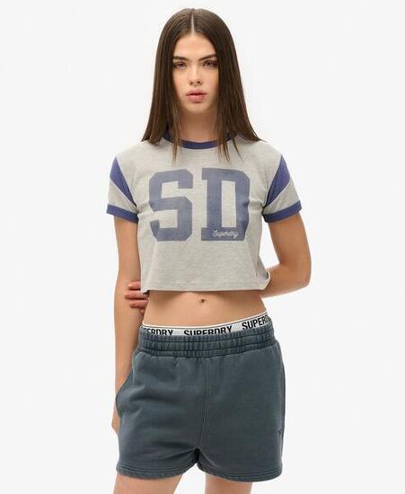 Short en molleton lavé vintage