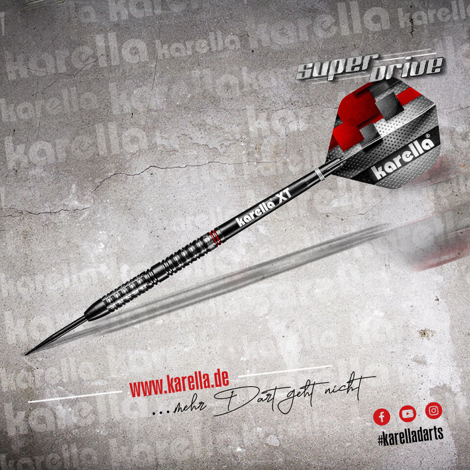 Softdart Karella SuperDrive schwarz, 90% Tungsten, 20g 5/5