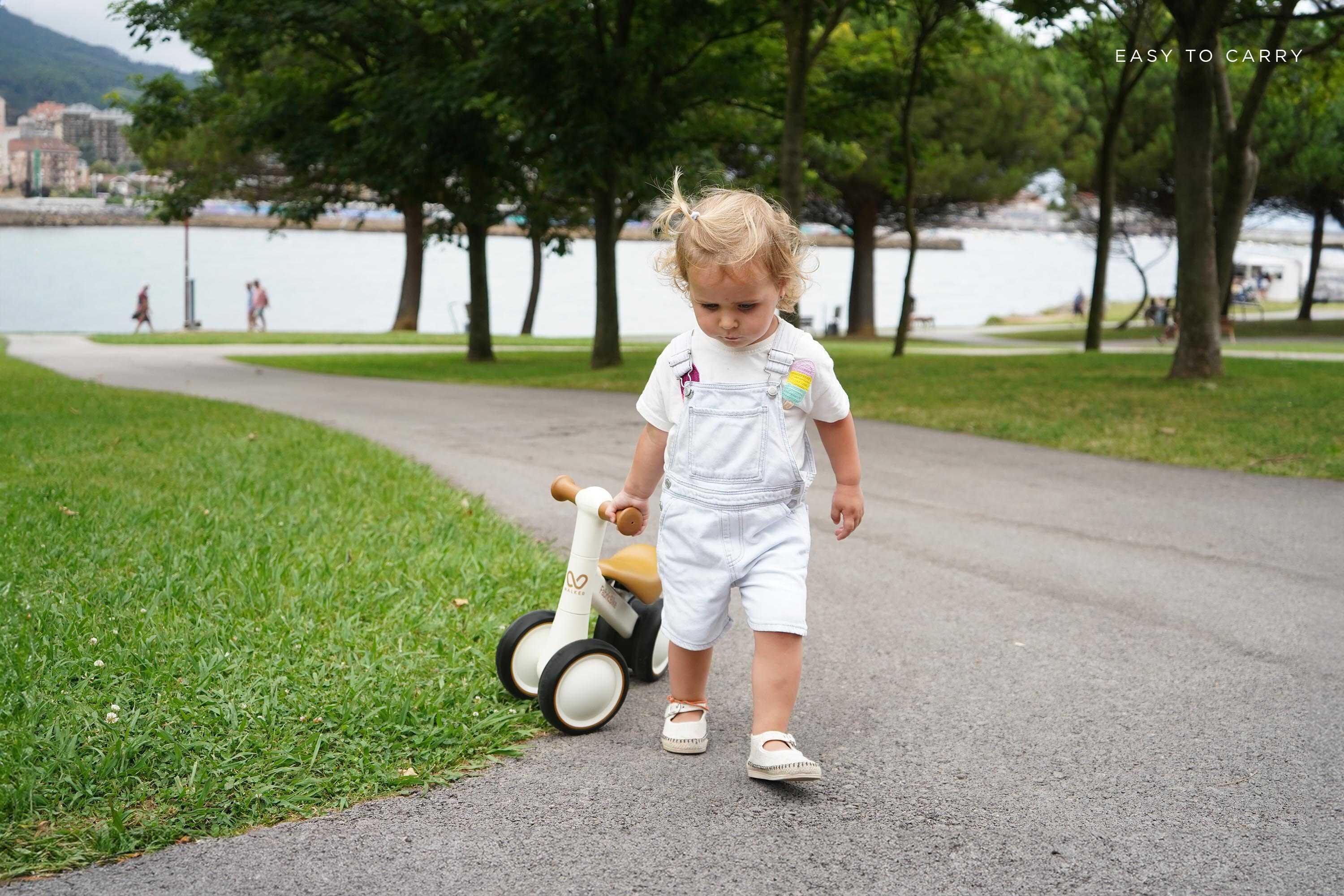 Walker – Bicicleta sem pedais para bebê, 10–24 meses, 4 rodas, White 5/5
