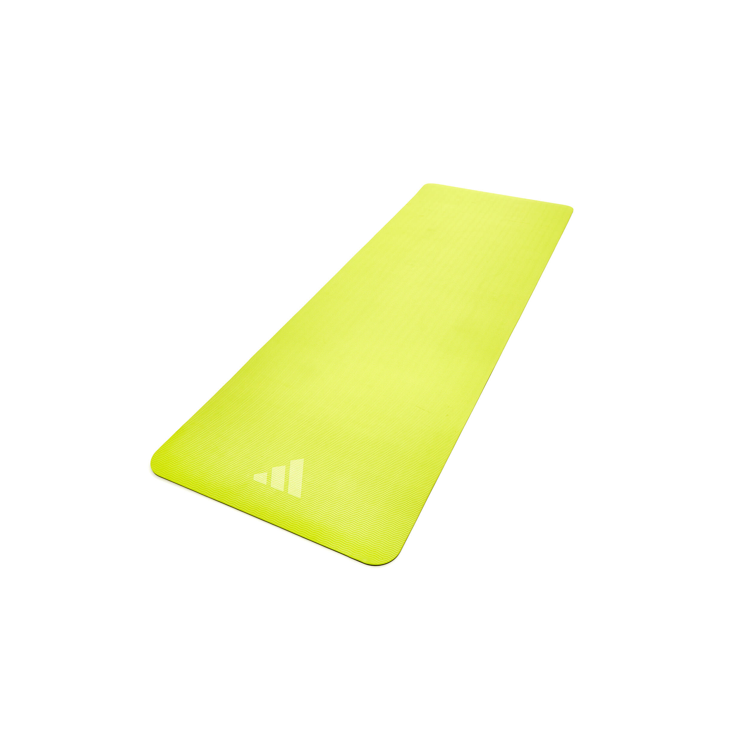 Tapis de yoga double face Adidas - 6 mm - Bleu / Jaune 2/7