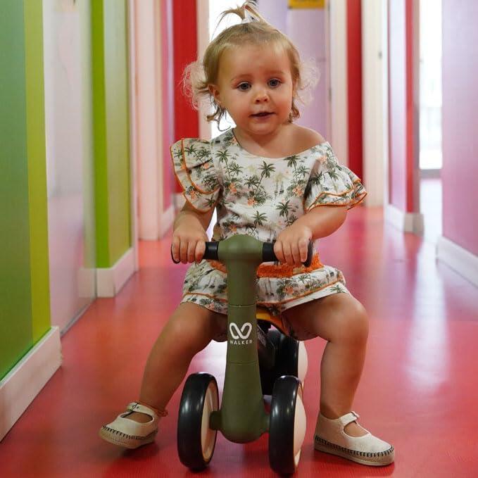 Walker – Bicicleta sem pedais para bebê, 10–24 meses, 4 rodas, Green 4/4