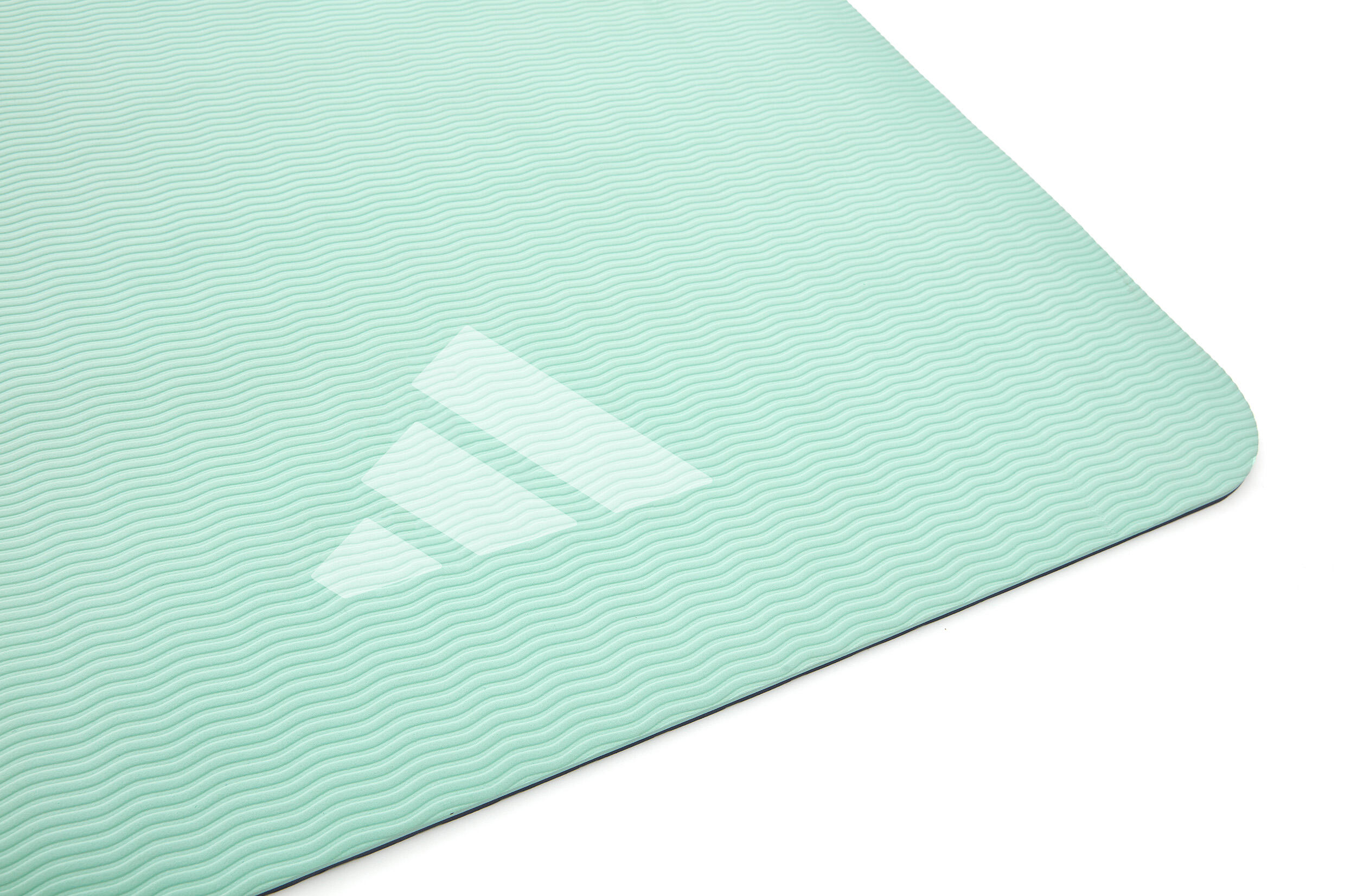 Tapis de yoga double face Adidas - 6 mm - Bleu / Menthe 4/7
