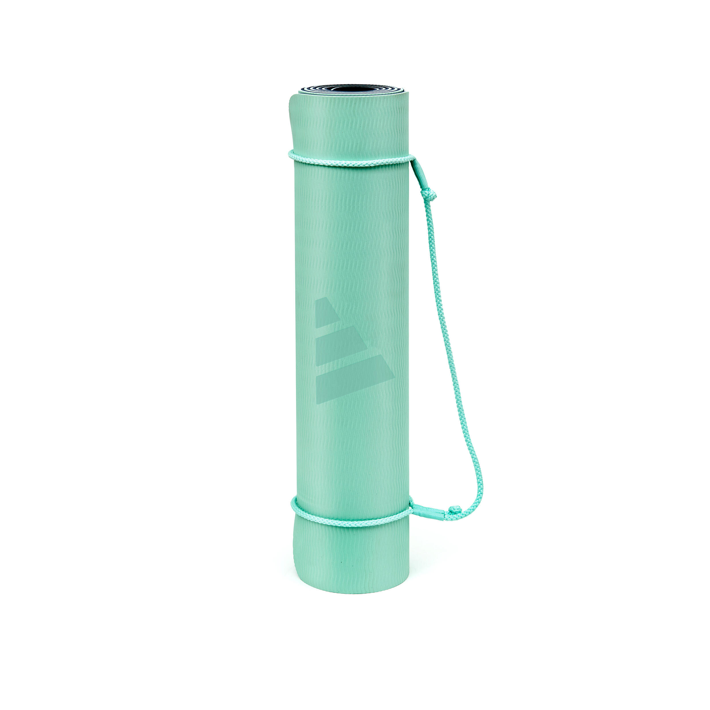 Tapis de yoga double face Adidas - 6 mm - Bleu / Menthe 7/7