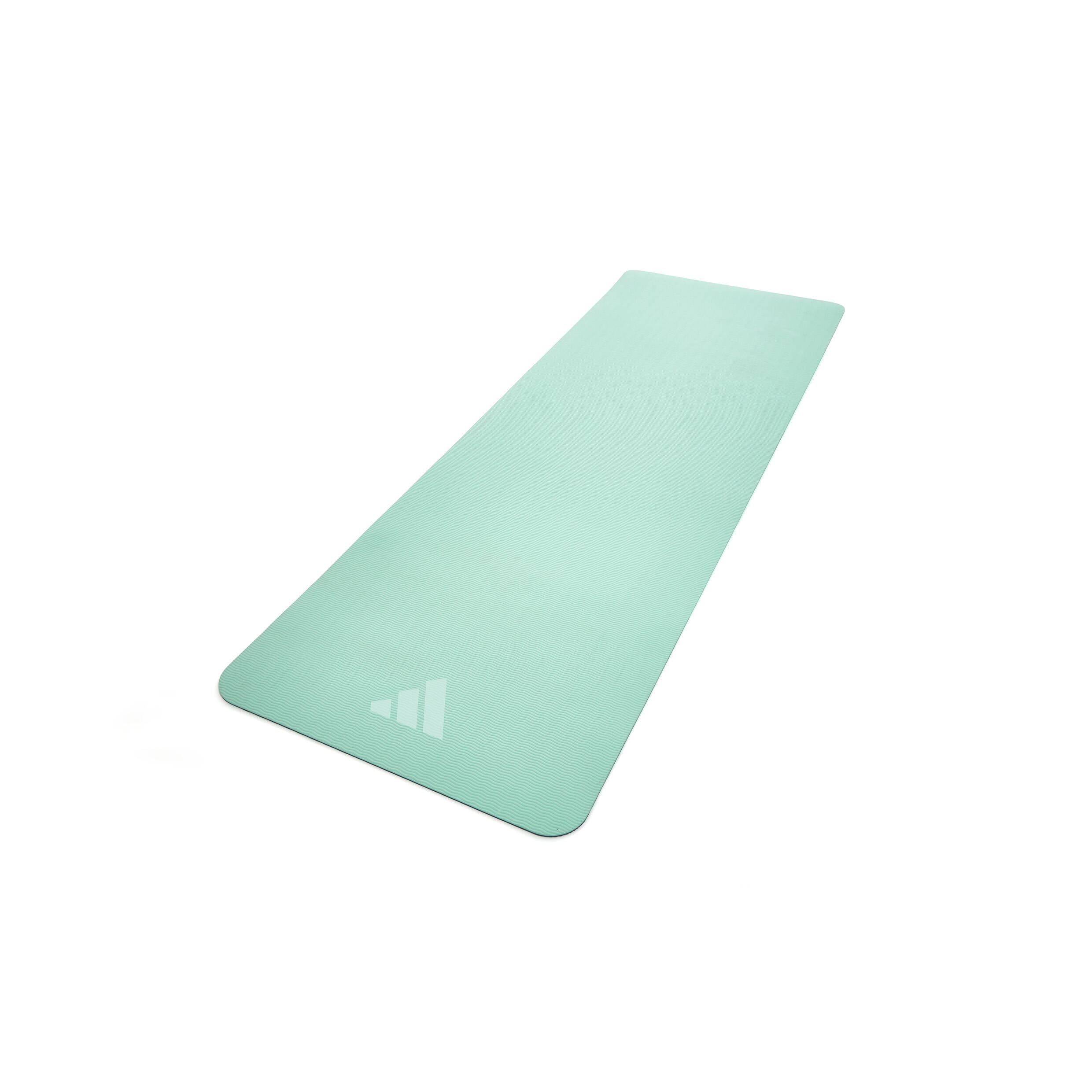 Tapis de yoga double face Adidas - 6 mm - Bleu / Menthe 2/7