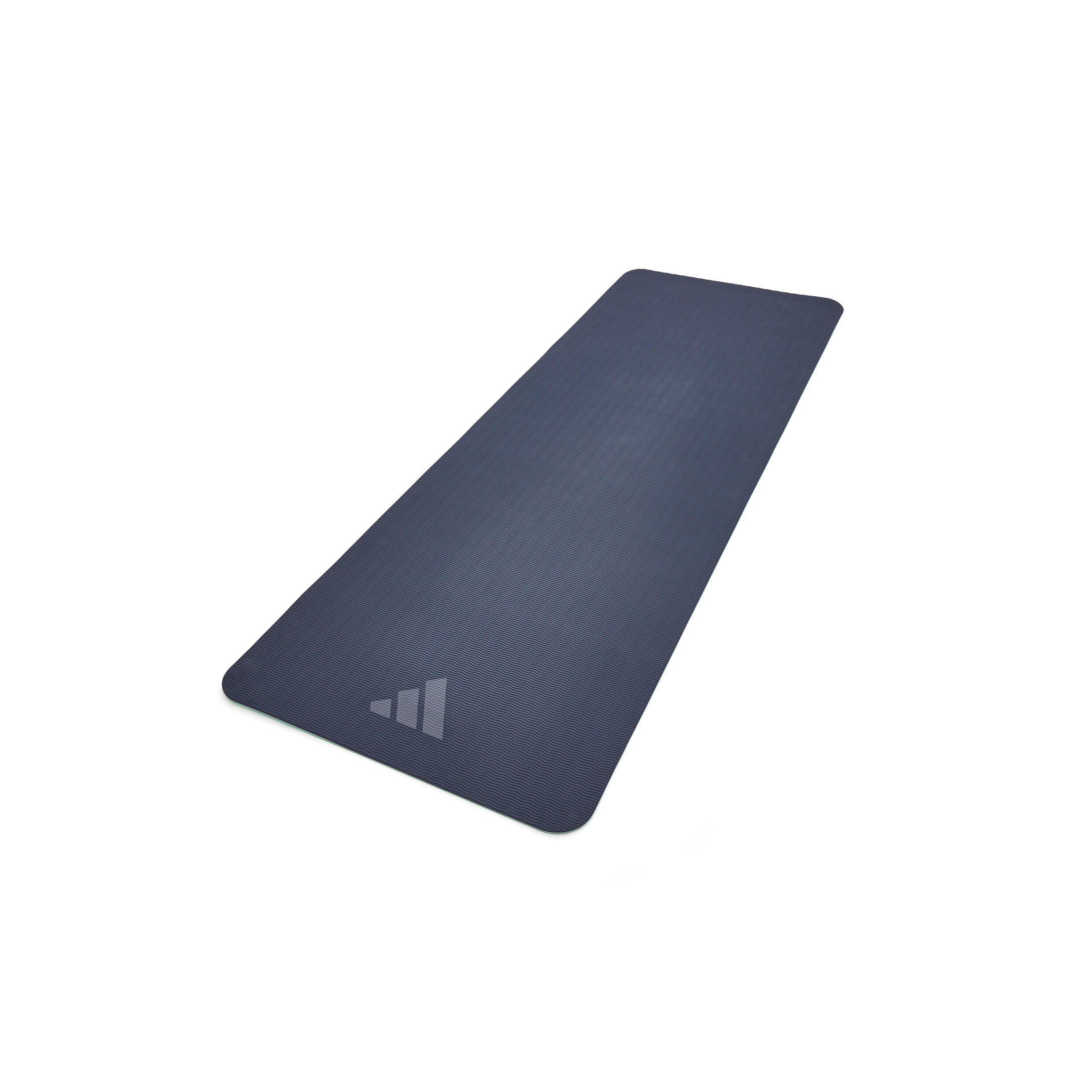 Tapis de yoga double face Adidas - 6 mm - Bleu / Menthe 3/7