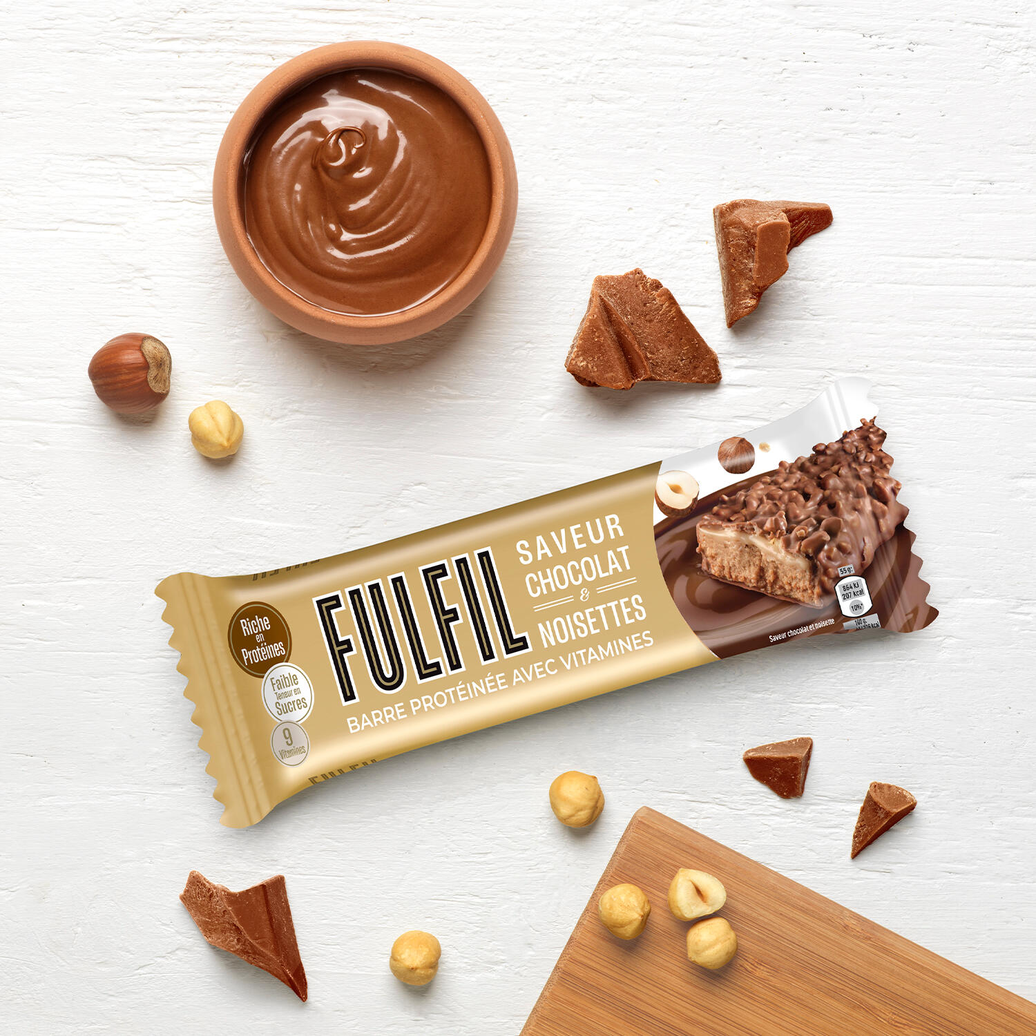 Fulfil Chocolat - Noisettes 40g - Boîte de 15 barres 4/7
