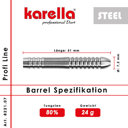 Steelbarrel Karella Profi Line 80% Tungsten PL-07 24 g 2/2