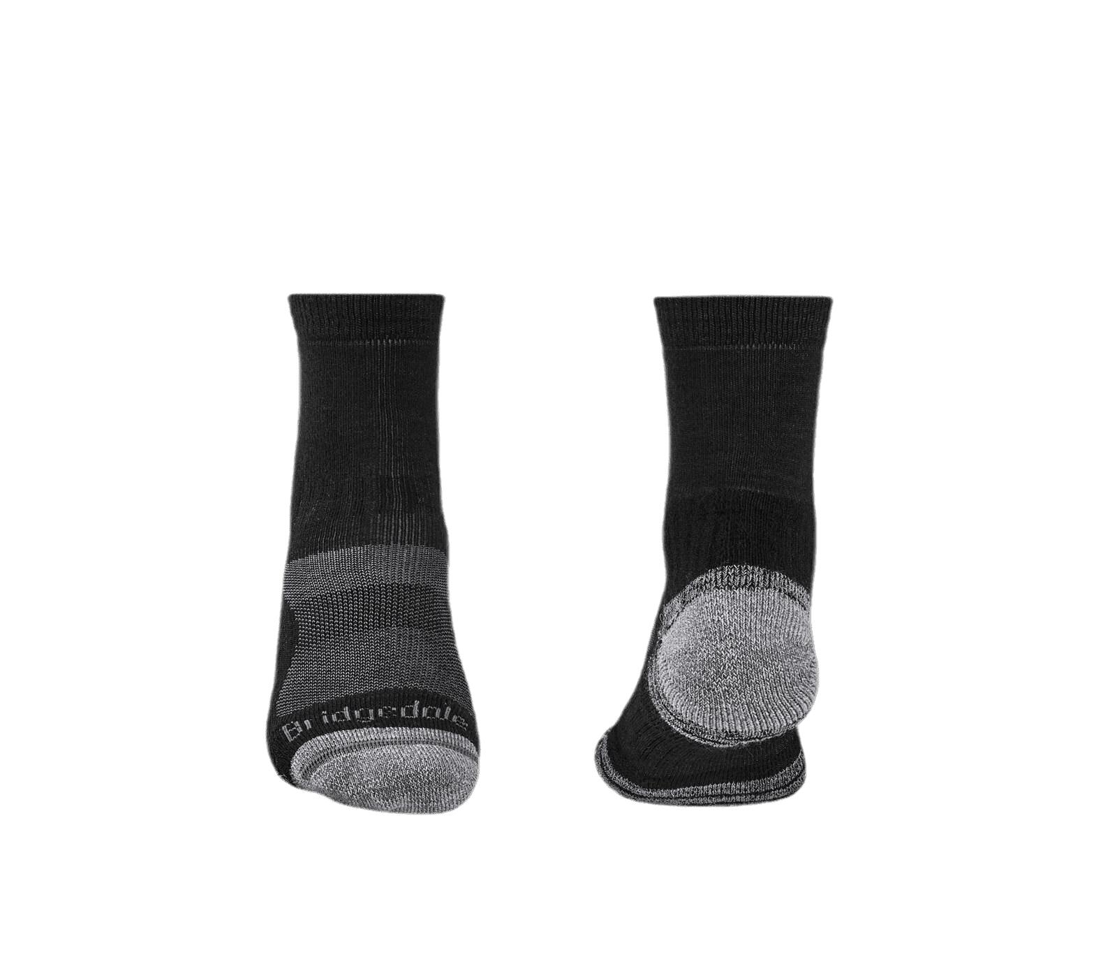 Wand socks Bridgedale Lightweight Merino Performance 3/4 Crew Zwart/Zilver 2/5
